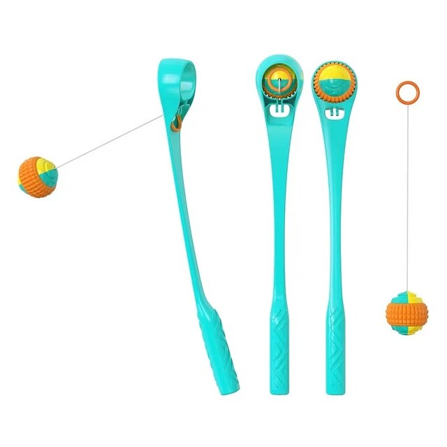 Ball Thrower for Dogs Dog Ball Launcher Pet Arc Throwing Stick and Dog Training Toy Dog Interactive Toy Training Interactive Toy: E