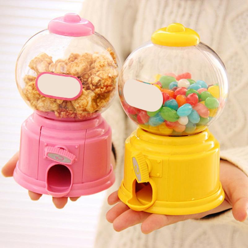 Doce fofo para crianças mini máquina de doce dispensador de moedas economia de dinheiro caixa de doces para bebês natal aniversário melhor presente para crianças