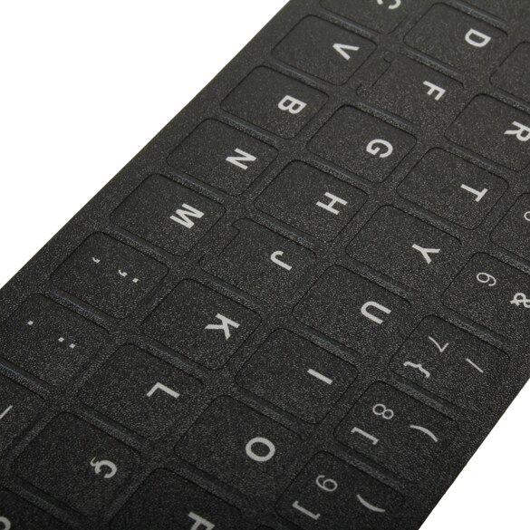 Portuguese Language Notebook Keyboard Cover Sticker Layout Black For PC Mac