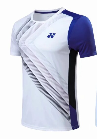Schweiß-saugfähig und atmungsaktiv Badminton Sportbekleidung: Weiß T Shirt / 4XL