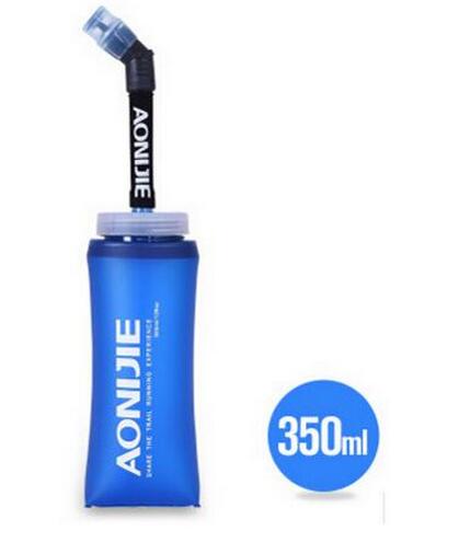 AONIJIE 150ml 250ml 500ml Duurzaam Bpa-vrij Opvouwbare Zacht Water Zak Draagbare Ketel Outdoor Sport Reizen wandelen Water Fles: 350ML