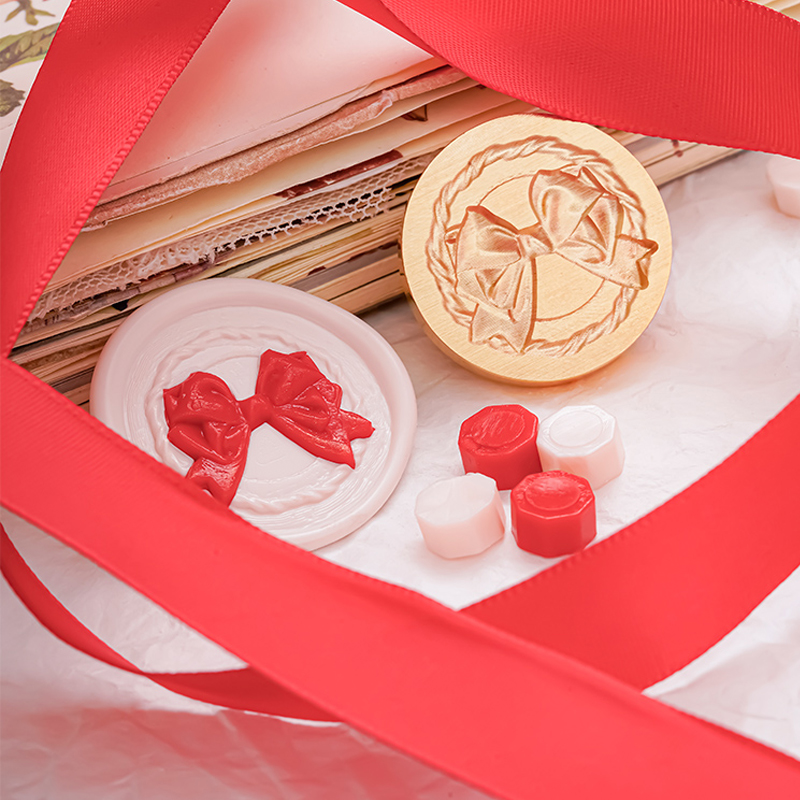 3D Embossment Bow Tie Wax Stamp Special-shaped Bee Return Sealing Lacquer DIY Decoration Craft Wedding Invitations