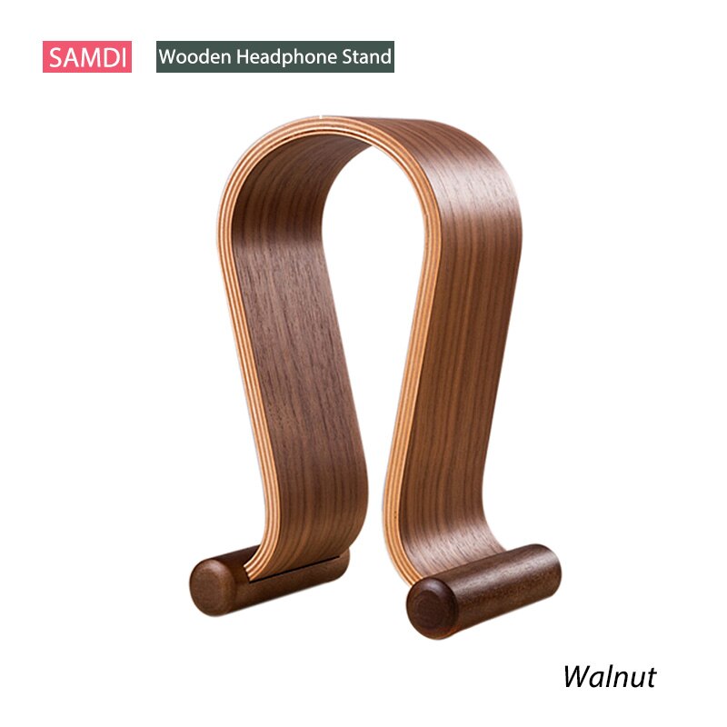 Samdi Leder/Holz Kopfhörer Ständer Universal- Spielen Headset Halfter Aufhänger Für Laptop PC Smartphone Kostenloser Größe Anzeige Stand: Typ4