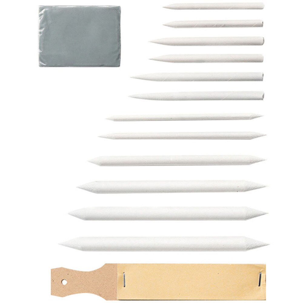 1 Set/14pcs Practical Drawing Sketching Blending Stumps Wiping Pen Smudge Pen