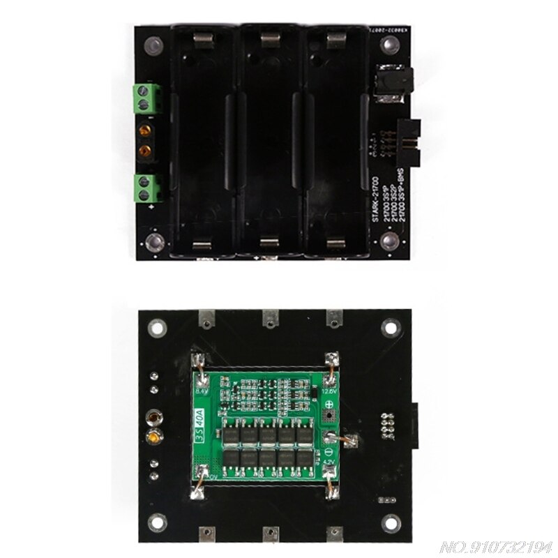 Power Bank Case DIY 21700 Battery Holder Box 12V Power Supply Charger for LED Light WiFi Router DIY Ebike and more D17 20: Green