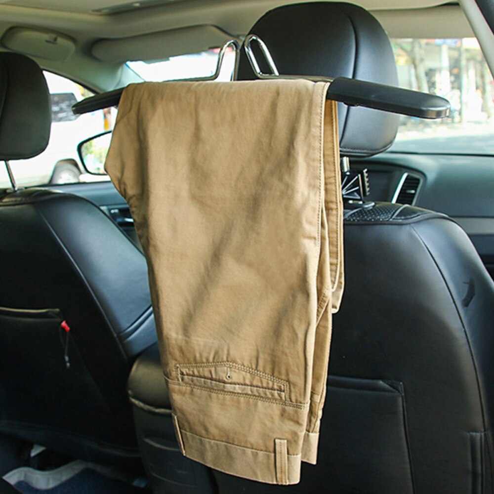 Perchero de acero inoxidable para asiento de coche, colgador de ropa para asiento de coche