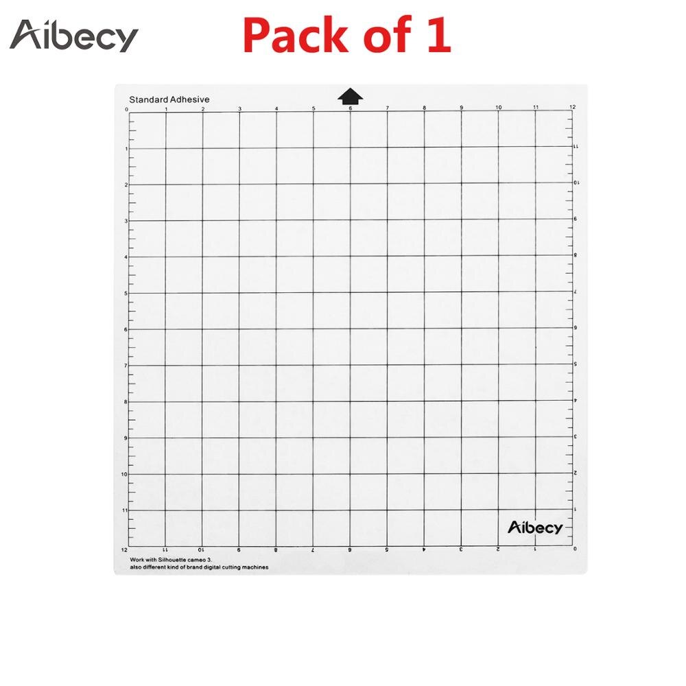 1/2/3/5pcs Aibecy Cutting Mat 12In Measuring Repalcement Translucent PP Material Cutting Pad Adhesive Mat DIY Tool Cutting Board: Pack of 1