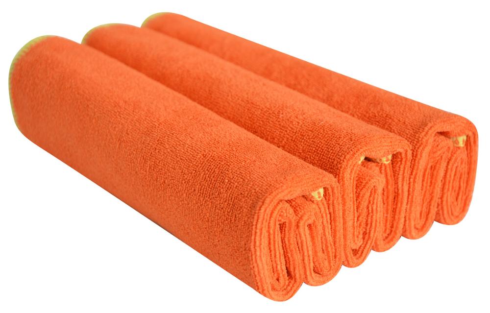 Letvægts absorberende mikrofiber sport gym håndklæde golf yoga sved håndklæder til voksne hotel fitness træning 14 inx 30in 3 pakke: Orange