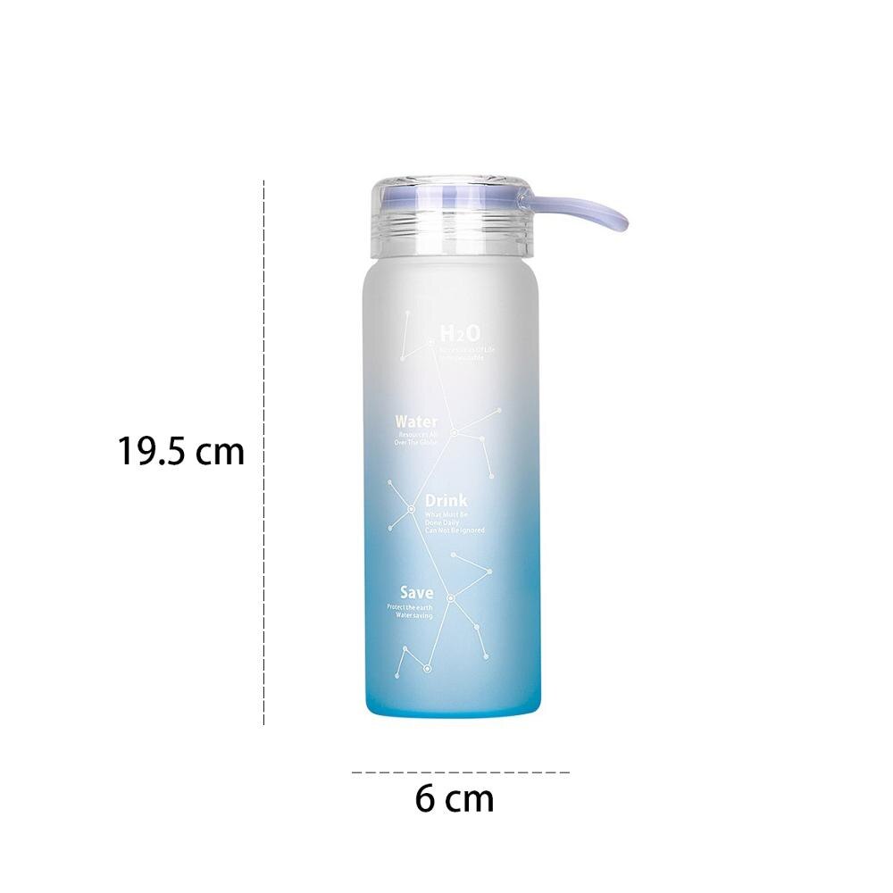 Kitchenace 1pc frostet glass vannflaske bærbar kolbe garrafa termica sport drikkeflaske krus termos kopp dingser & verktøy