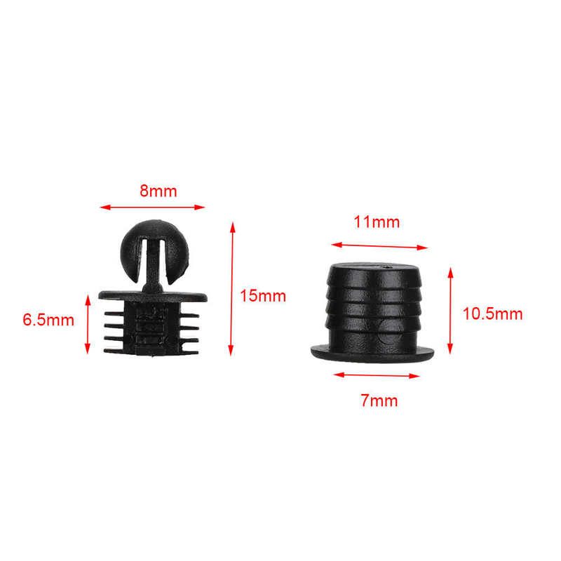 10 ensembles haut-parleur Net couverture en plastique grille maille bouton montage cheville boucle attache SS