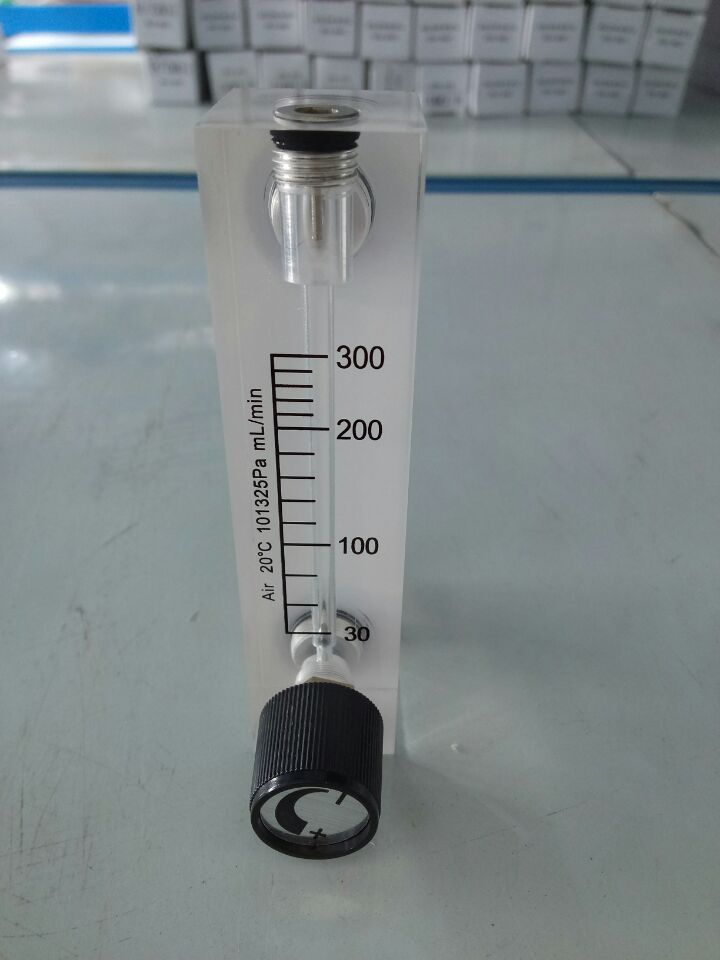 LZM-6T 300 ml/min Tafel typ acryl durchflussmesser (fließen Meter) mit einstellen ventil Bass anliegende Weibliche G1/4 "Männlichen M18 * 1,5