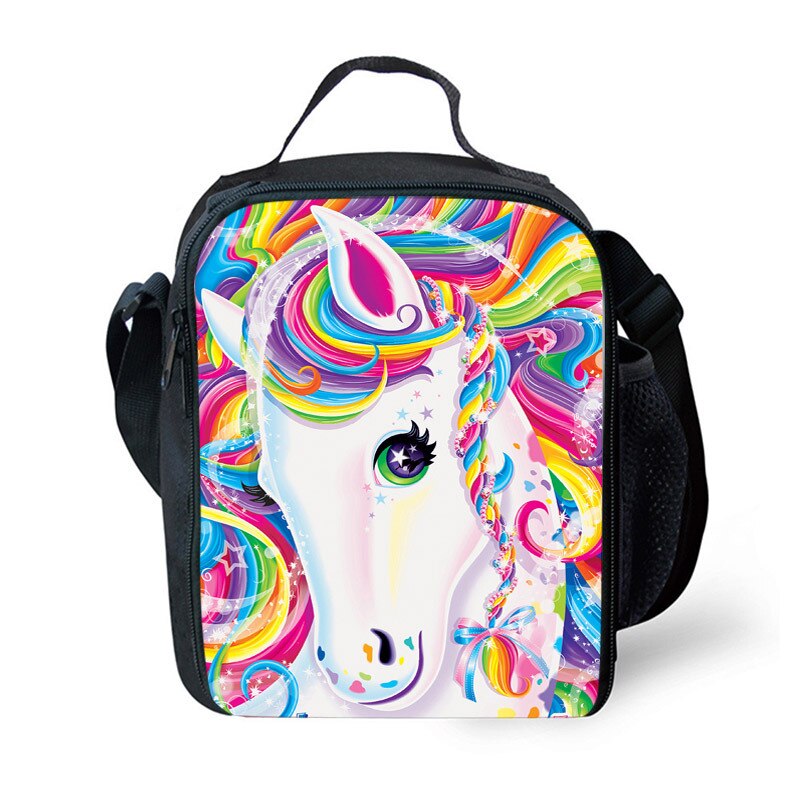Cute Unicorn Party Insulated Lunch Bag Tote For Boy Kids Thermos Cooler Adults Food Pranzo Box: 6