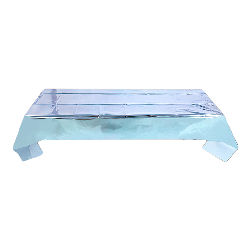 Rose Gold Foil Tablecloth Tablecloth Shiny tablecloth, Suitable For Party Wedding Anniversary Thanksgiving Christmas: Blue