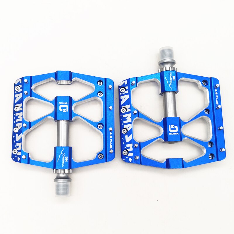 Ultralätt dh mtb bmx 3 -lager plattform cykelpedal aluminiumlegering landsvägscykelpedaler 4 färger tillgängliga: Blå