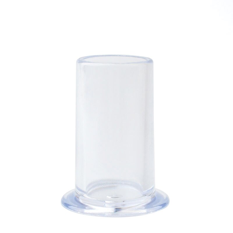 Soporte de almacenamiento de pinceles para decoración de uñas, estuche organizador de bolígrafos de pintura de uñas rosa roja, utensilios de manicura cosmética, 1 ud.: R Clear