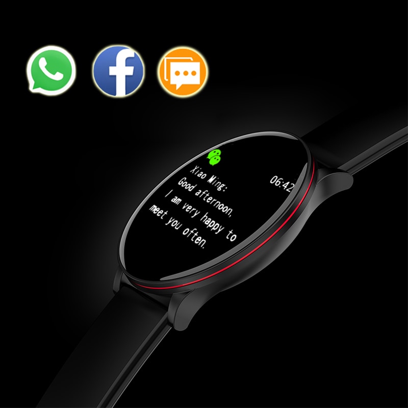 Montre intelligente ronde femmes hommes Smartwatch pour Android IOS électronique horloge intelligente Wach Fitness Tracker nouvelle montre-bracelet intelligente