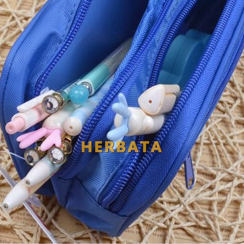 Boys Oxford Pencil Case - Durable Multi-Layer School Storage Pouch for Students