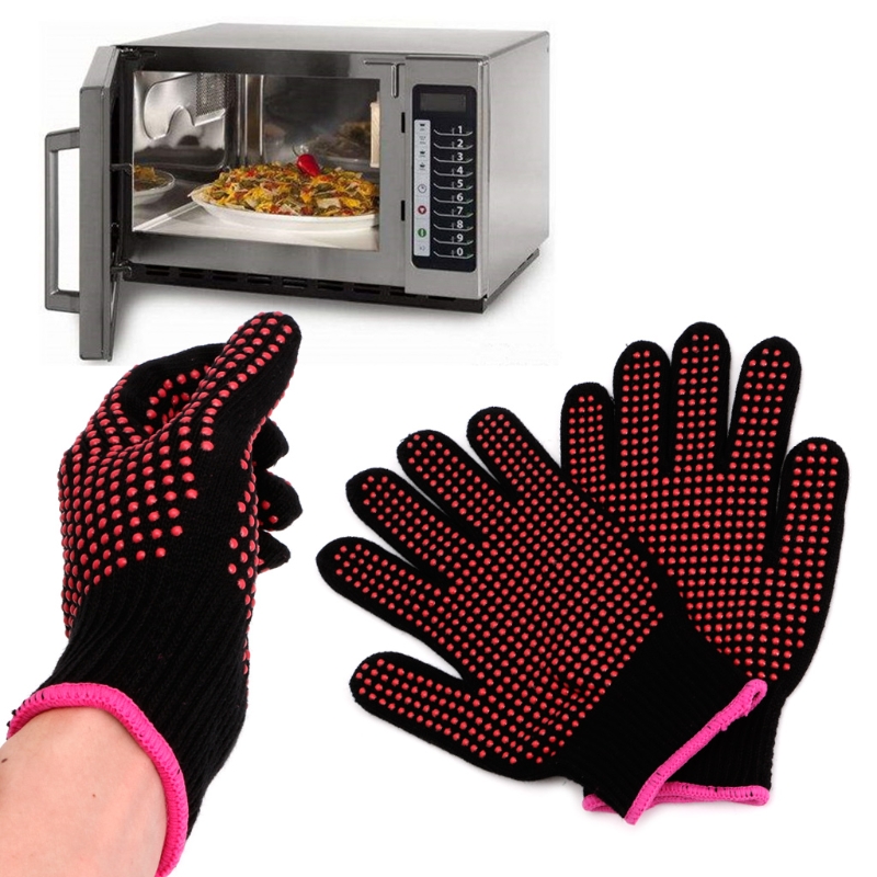 Barbecue anti-brandwerende handschoenen hitte handschoen bestendig bbq oven handschoenen keuken vuurvaste handschoenen anti-slip handschoenen voor bakken koken