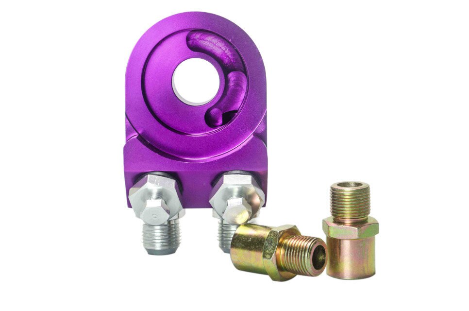 LZONE-aluminium filtre à huile sandwich adaptateur refroidisseur d'huile adaptateur SANDWICH TURBO t3 t4 plaque moteur 10AN JR6723