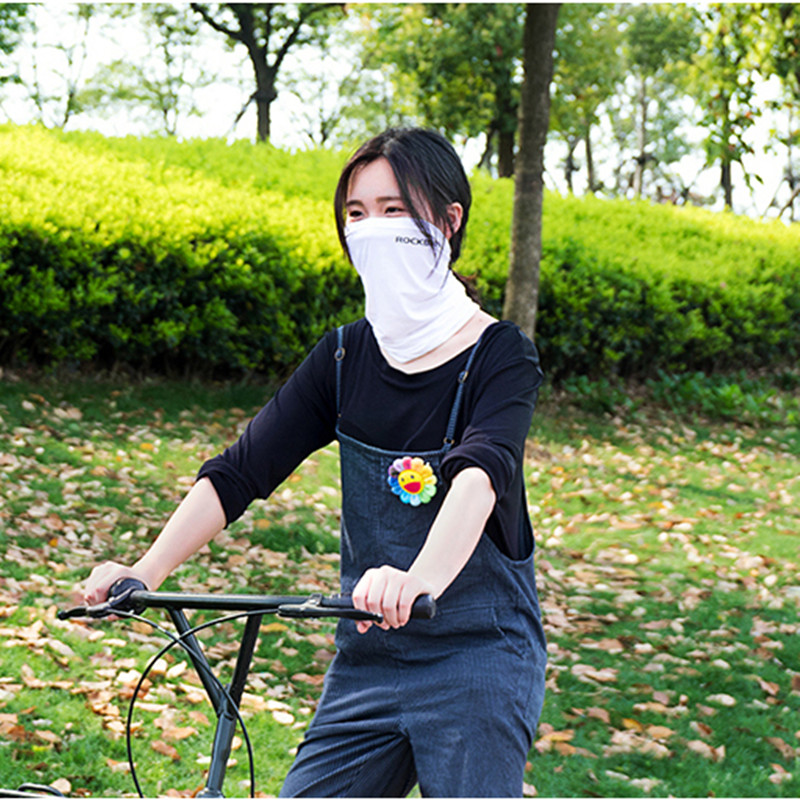 ROCKBROS bufanda de verano protección solar ciclismo sombreros mujeres hombres bicicleta bufandas Bandana absorber el sudor transpirable bicicleta bufanda babero