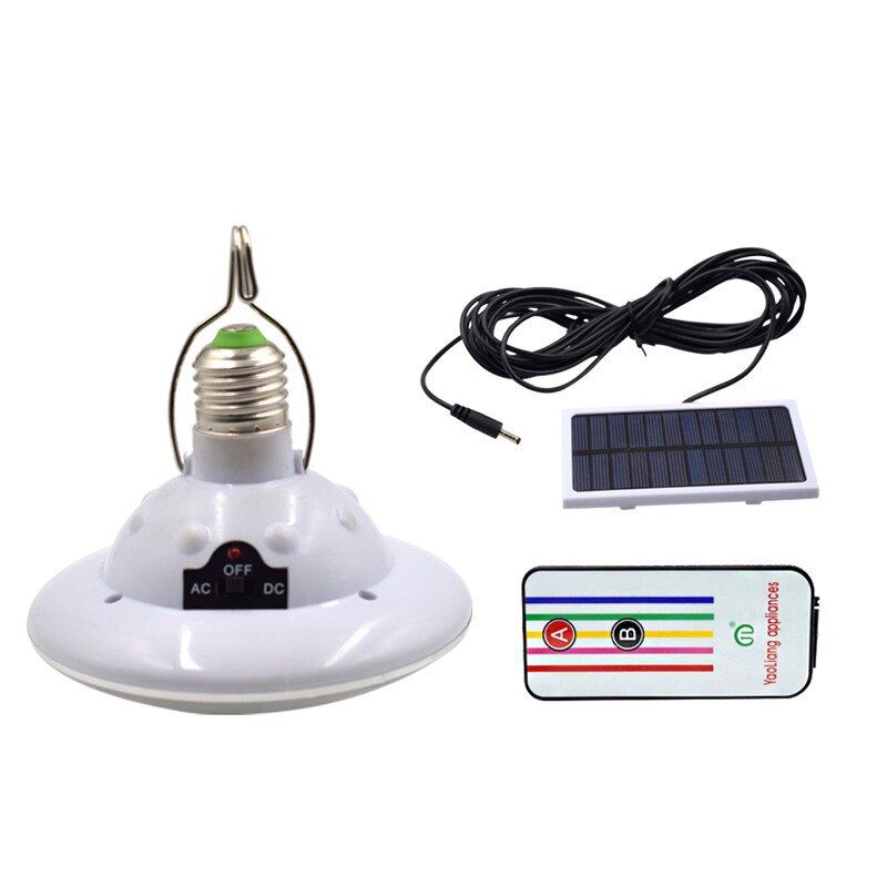 LED Solar Light Power Energy Lamba Lamp Waterproof Panel Emergency Bulb Hook Tent Lantern Outdoor Garden: 22led