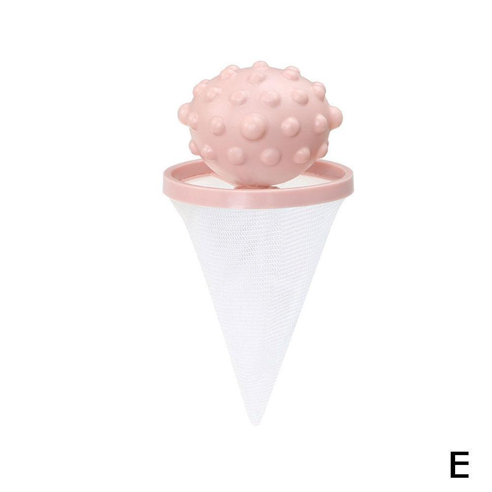 Floating Style Laundry Artifact Laundry Ball Flower Shape Mesh Bag Floating Lint Hair Catcher Dirt Catch Washing Machine: E