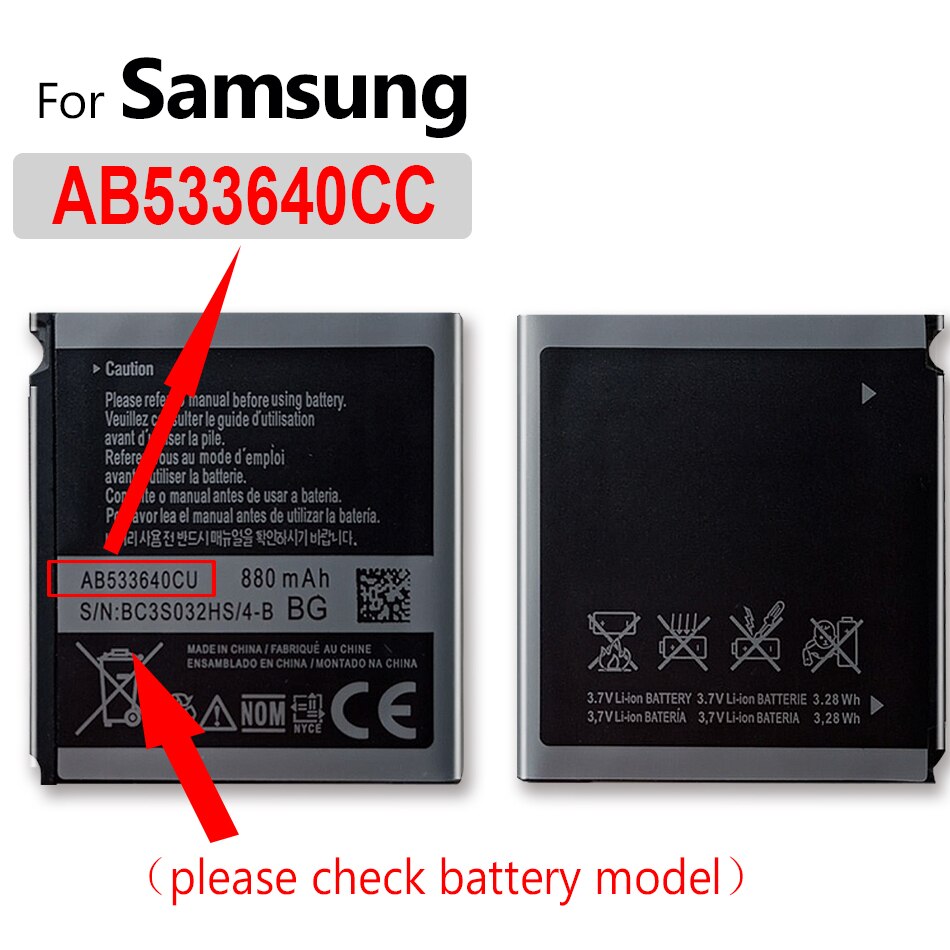 • Batteria EB-BJ120CBE per Samsung Galaxy mini GT S5570 S5250 S5330 S5750 S7230 T499 J120F J250F J260F G530H: AB533640CC