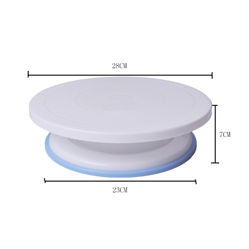 Plastic Cake Rotating Table DIY Baking Cake Stand Cake Turntable Rotating Cake Decorating Baking Tool Kitchen Supplies: A-non-slip