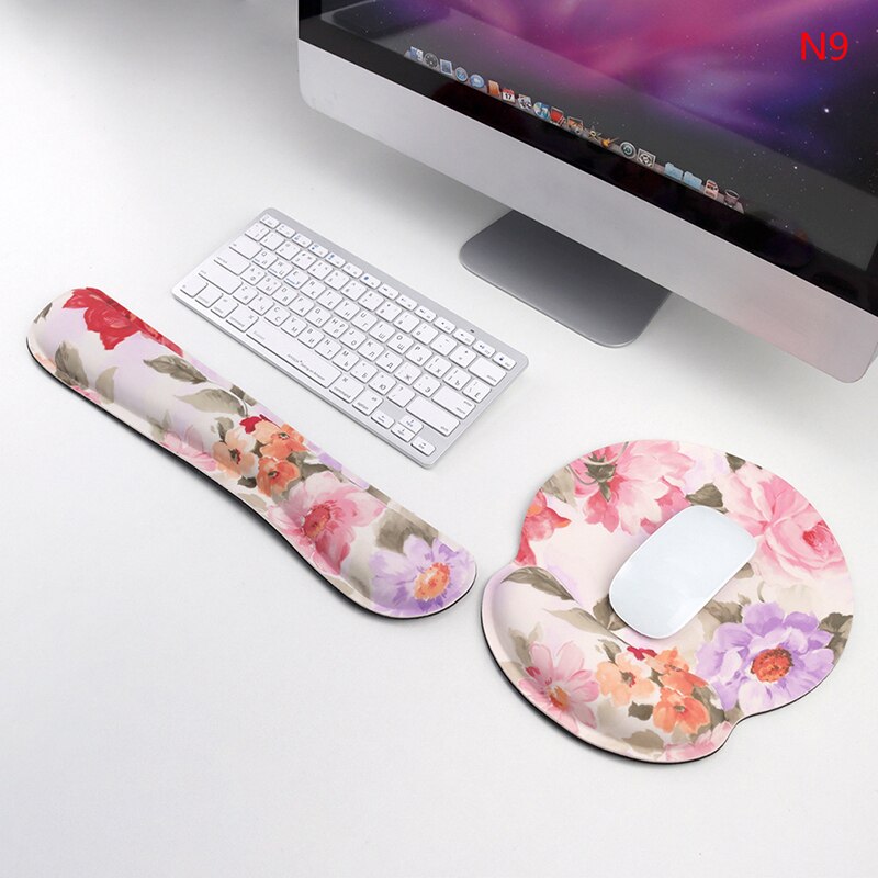 1Pc Keyboard Wrist Rest Pad Mouse Keyboard Wrist Rest Support Pad Set Ergonomic Wrist Cushion Support With Memory Foam: N9