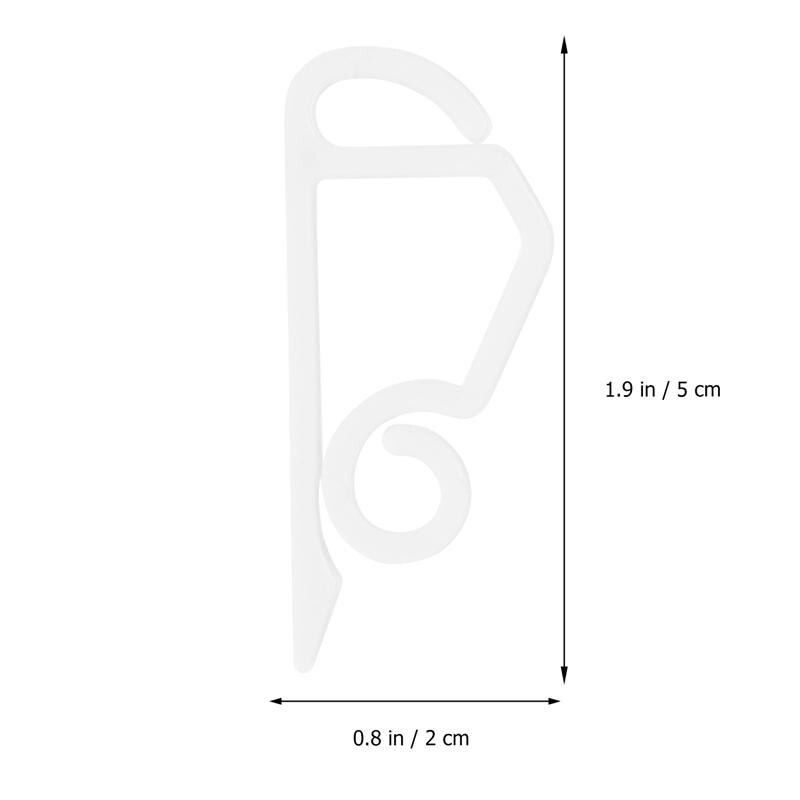 24Pcs Christmas Light Clip Perfect Shingle Clip Useful Gutter Hooks (White)