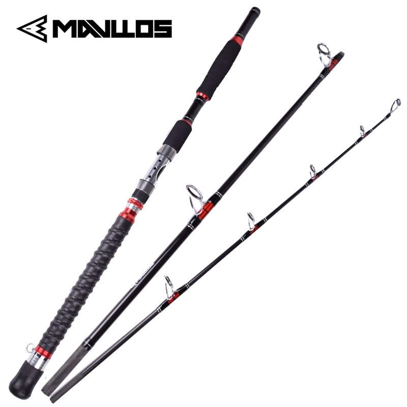 Mavllos STROM II Fast Action Boat Rod 2.1m 3 Sections Lure Wight 70-250g MH Power Holding 30-50LB Saltwater Jigging Fishing Rod