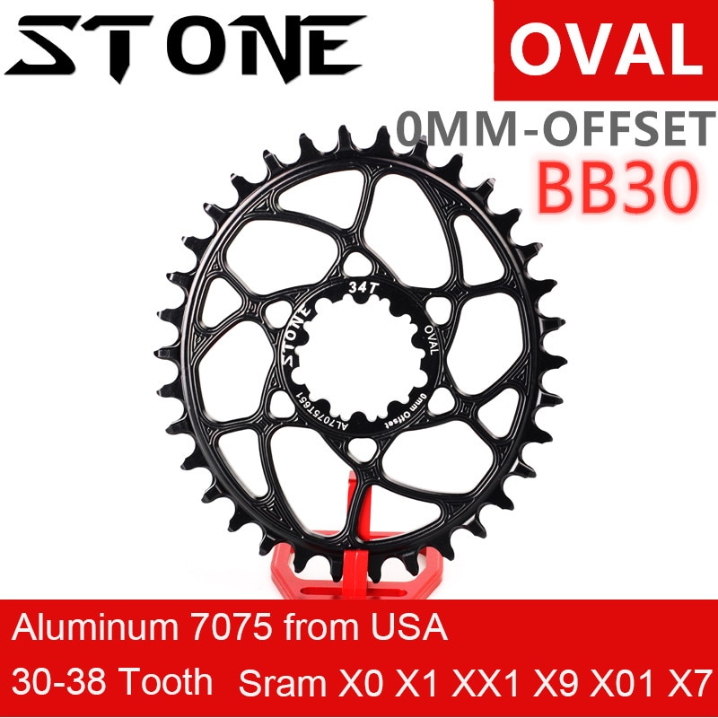 Steen Ovale Kettingblad 0mm 0 offset XX1 X01 X7 X0 X9 S2210 S1400 30T 32 34 36 38T Mtb Kettingwiel Fiets Plaat voor sram BB30
