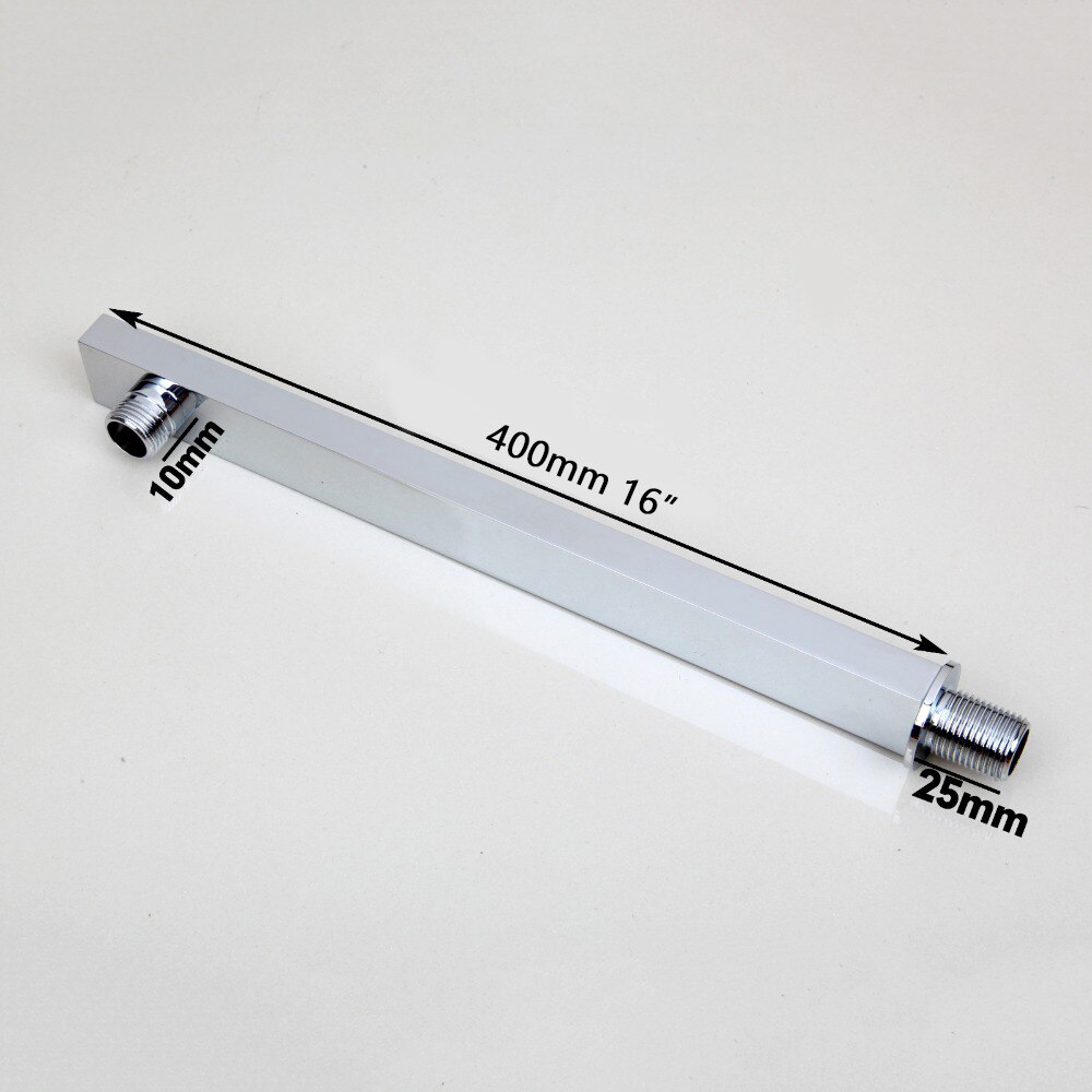 YANKSMART 40cm&amp;60cm Bathroom Accessories Square Brass Wall Mounted For Shower Head Shower Accessories Rain Shower Arm