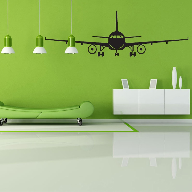 Large Airplane Wall Sticker 3D Home Decor Aircraft Art Decals living room bedroom Decoration for Kids Room Wallpaper Stickers