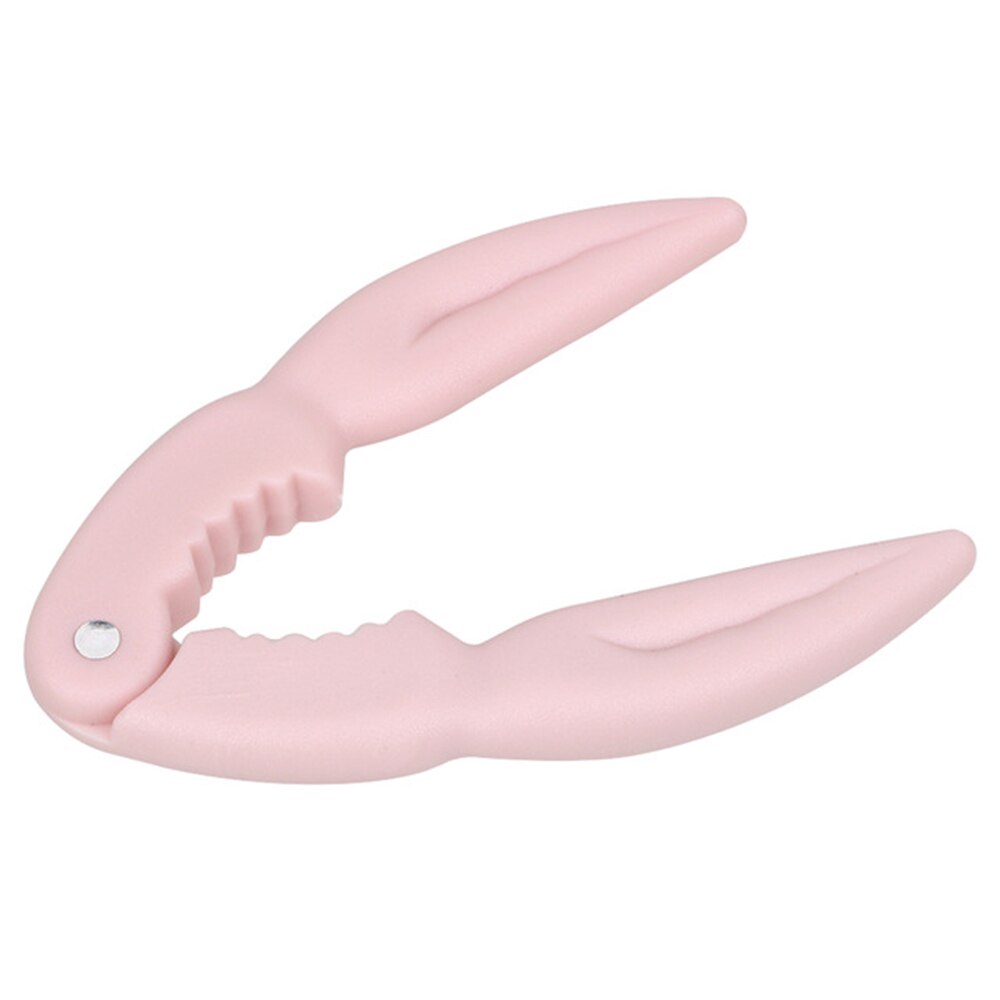 Portable Walnut Nut Crackers Lobster Crab Claw Cracker Shell Opener Plastic Seafood Walnut Eating Tools Kitchen Accessories: Pink