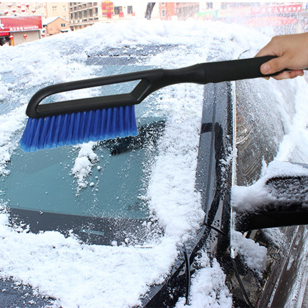 2-In-1 Auto Voertuig Sneeuw Ijskrabber Met Borstel Voor Voorruit Sneeuw Verwijderen Vorst Bezem Cleaner glazenwassen Auto