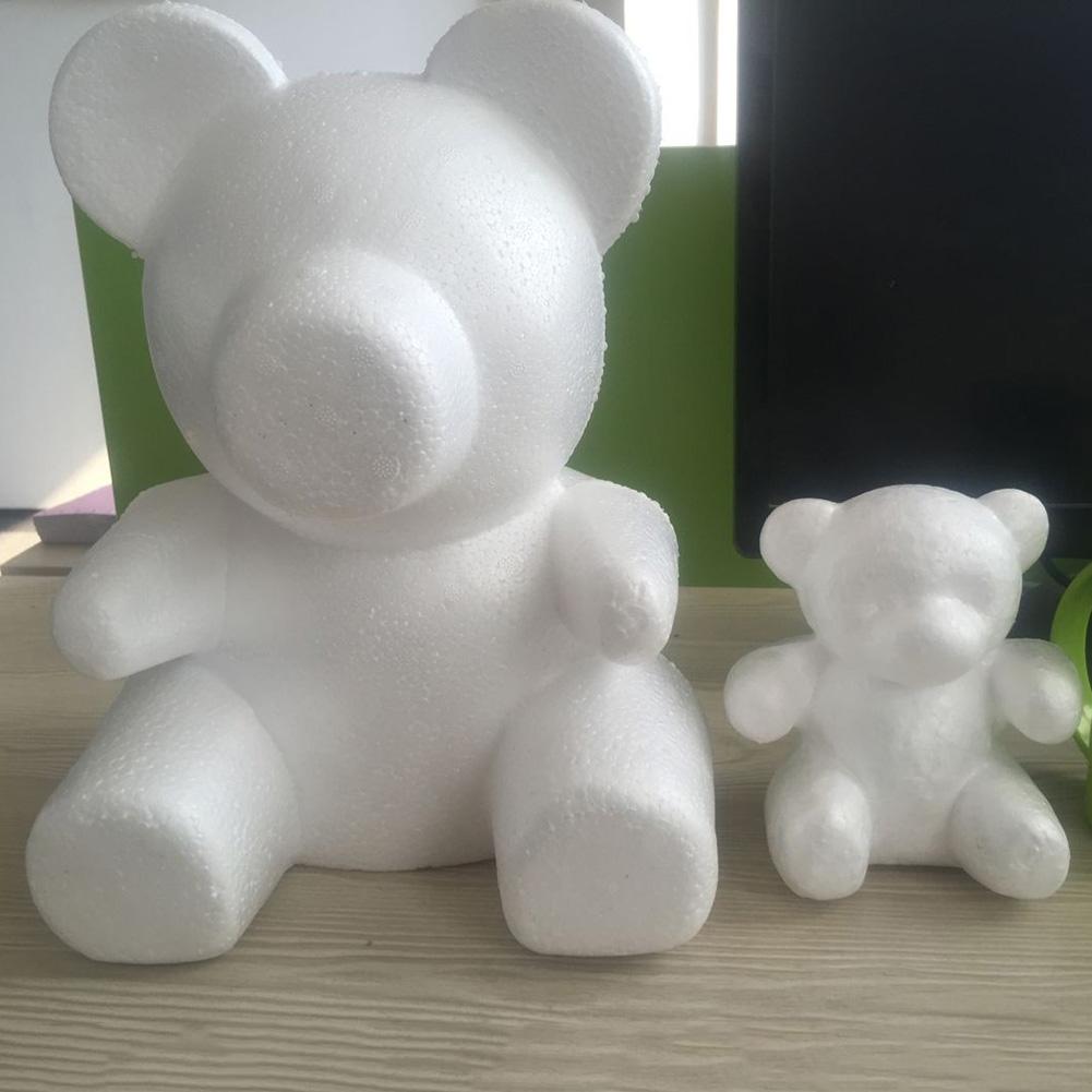 Formato Polistirolo Polistirolo Schiuma Palla Rosa Orso Bianco Del Mestiere per Il FAI DA TE Decorazione Del Partito di Nozze Nuovo Anno di san Valentino Regalo di Giorno