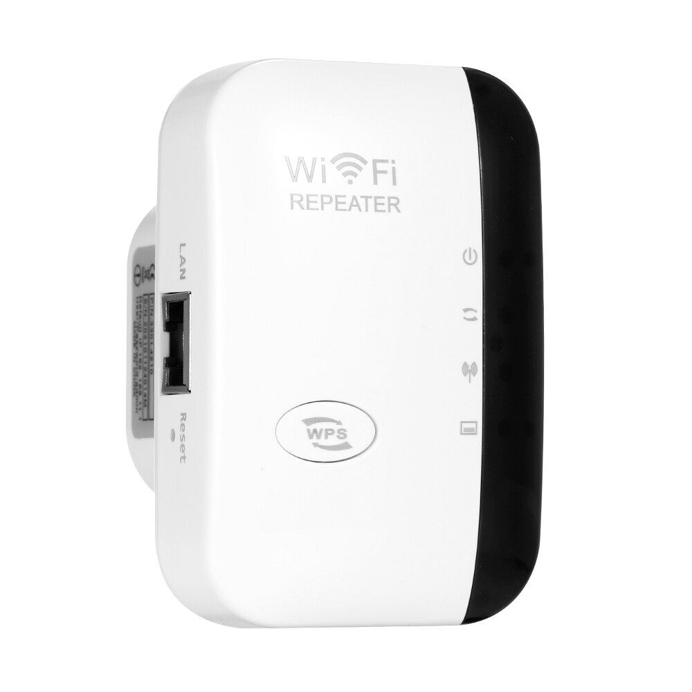 300M Wifi Signaal Versterker Draadloze Wifi Repeater Wifi Range Extender Met 2 Interne Antennes Voor Home Office Wit Eu plug: White  US Plug