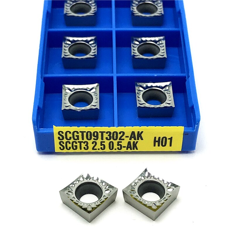 SCGT09T302 Ak H01 Carbide Inserts Snijgereedschap Aluminium Inserts Interne Draaigereedschap Scgt 09T302 Carbide Hout Draaien Gereedschap