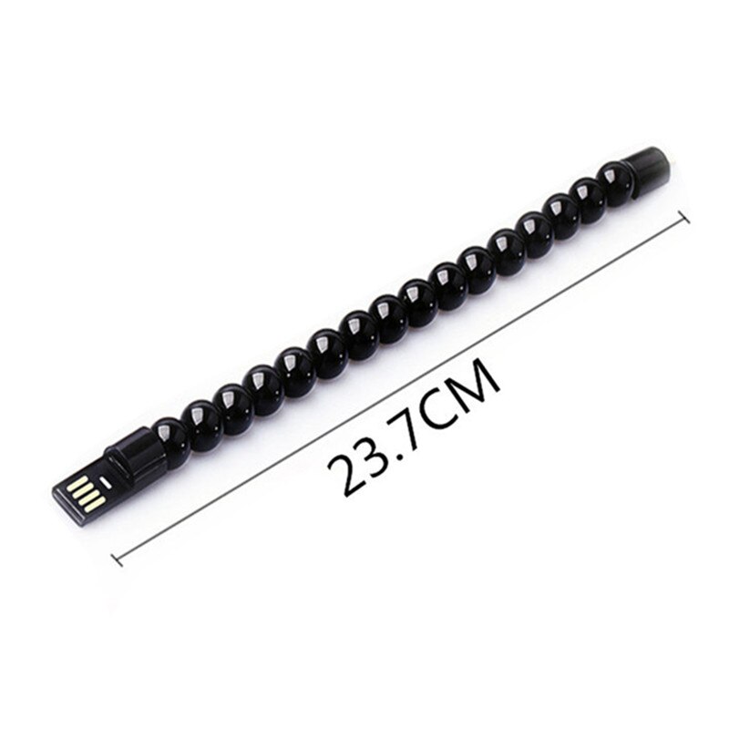 Ładowarka USB do telefonu bransoletka do ładowania kabel do transmisji danych poręczna bransoletka z koralikami ładowarka do iphone'a Samsung typ C Micro USB telefony z systemem Android
