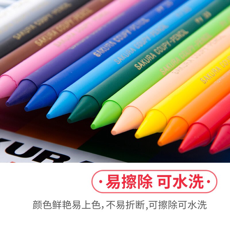 Sletbare plast farveblyanter sæt 48 farve olie pasteller børns farve farvede voks penne farverige pinde kan vaskes sikkert giftfri