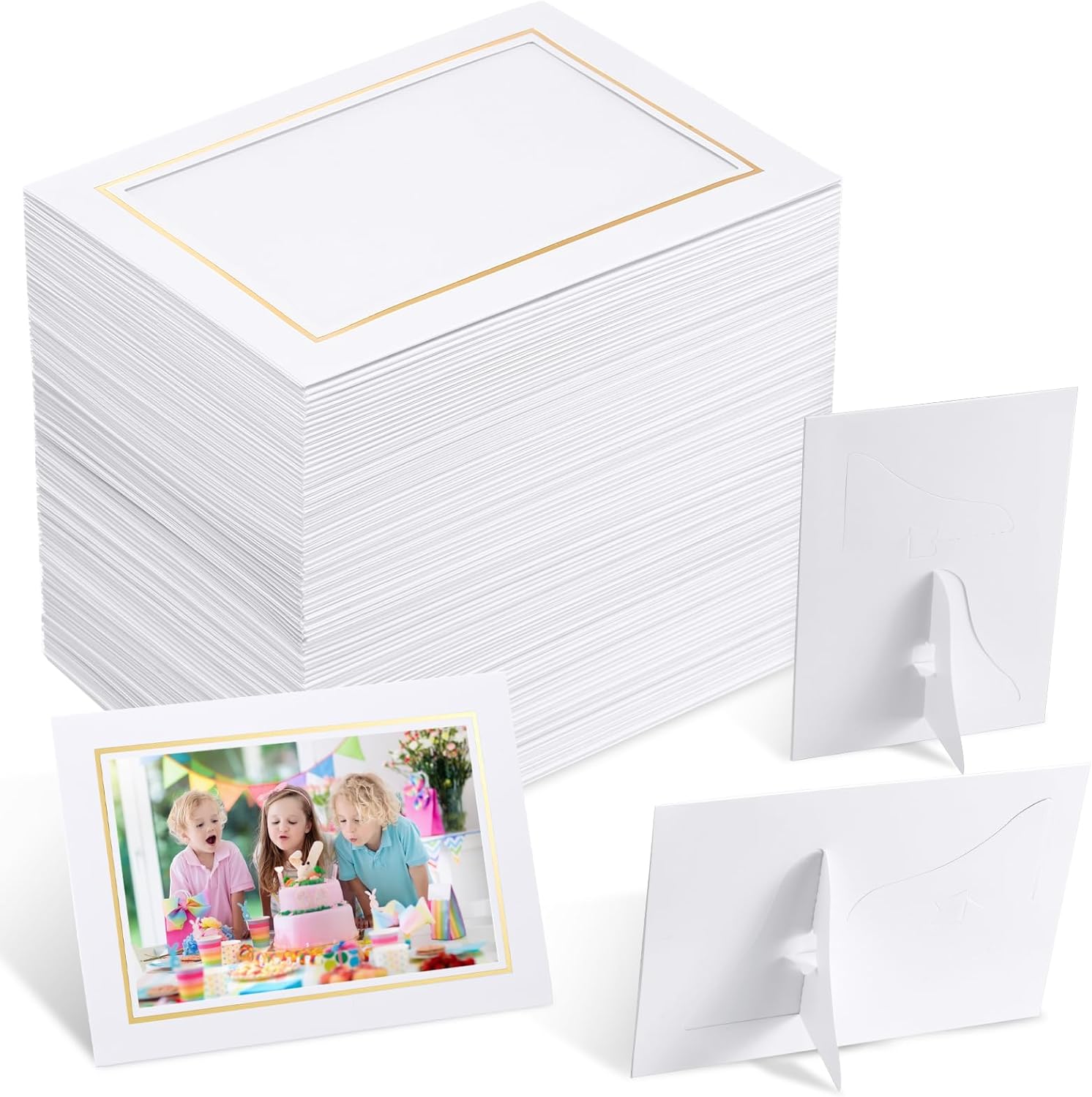 Pic Paper Frame 100 Pcs Paper Picture Frames with Easel 4 x 6 Inch... – Grandado
