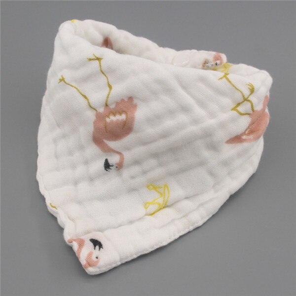 5 Stuks/partij Baby Slabbetjes Meisjes Jongens Baby Doek Cartoon Afdrukken Babyvoeding Bandana Slabbetjes Katoenen Garen Bebe Accessoire Baby Als: 14
