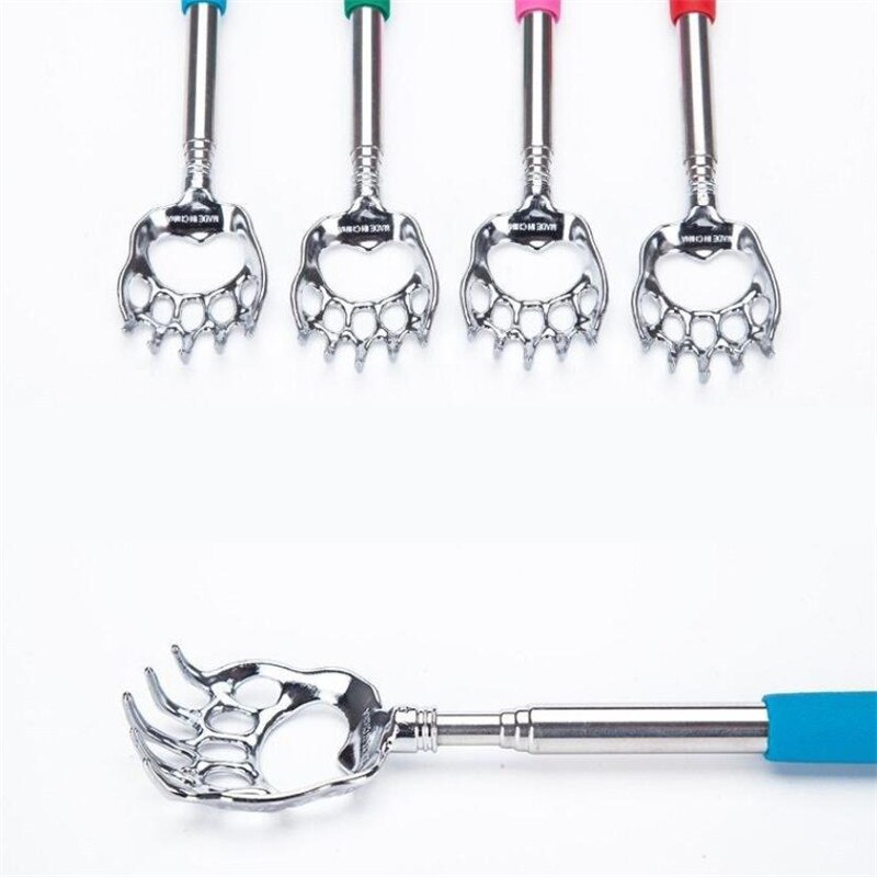 Durable Bear Claw Stainless Steel Back Scratcher Telescopic Extendable Massager Convenient Claw Telescopic Ultimate Massager