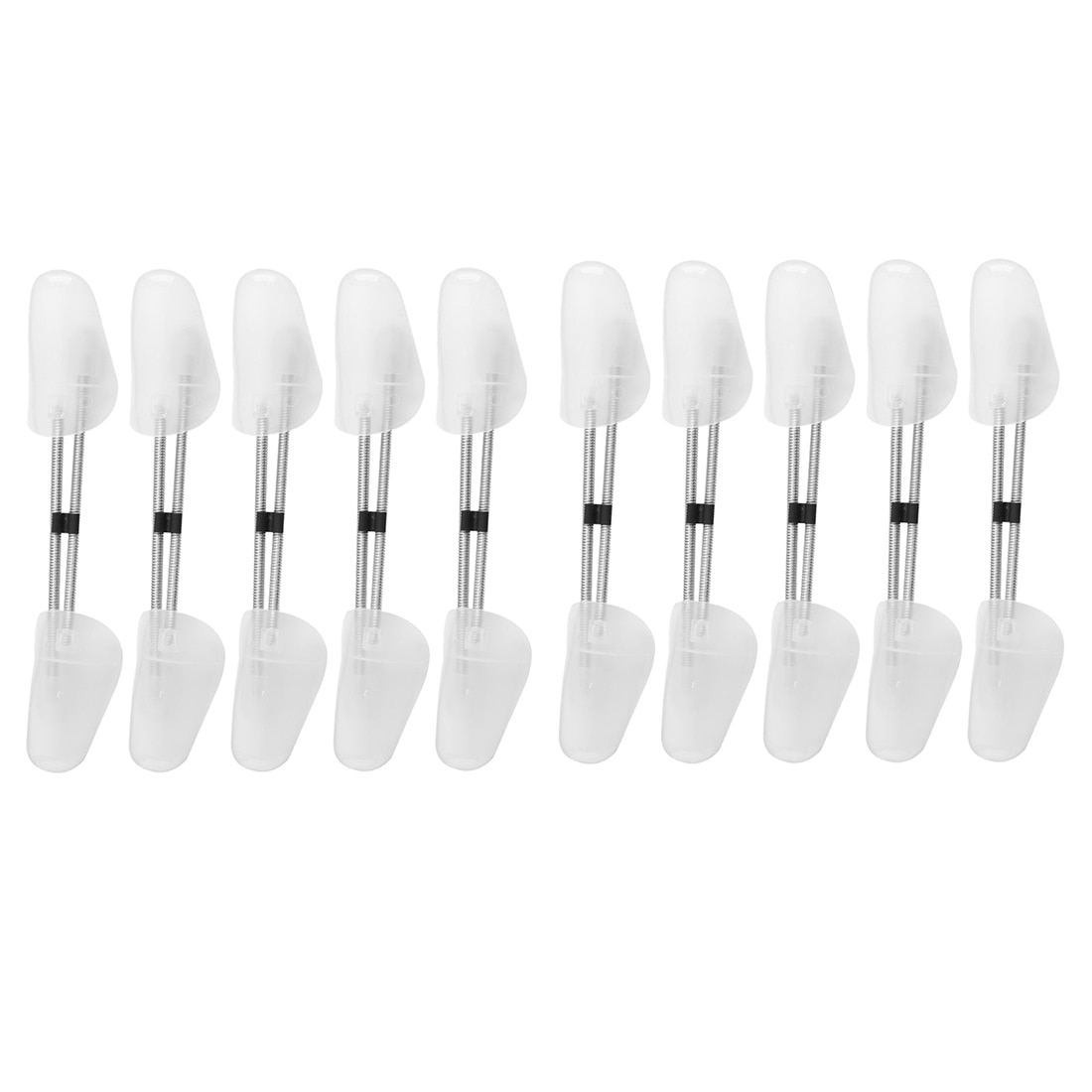 Zapatos de plástico para mantener la forma, calzado blanco, árbol de zapatos, 10 pares