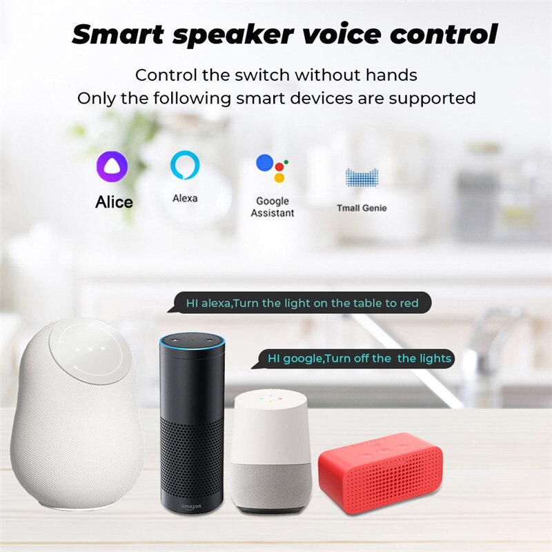 1/2/3/4CH Zigbee Smart Switch Modul Mit Netural Drahtlose Licht Schalter Relais AC100-240V Voice Control mit Google Home Alexa