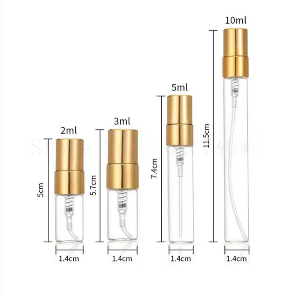 30/50 stuks 100 stuks 2ml/3ml/5ml/10ml glazen navulbare parfumflesjes lege sprayflesjes verstuiver parfumflesjes metalen sprayfles