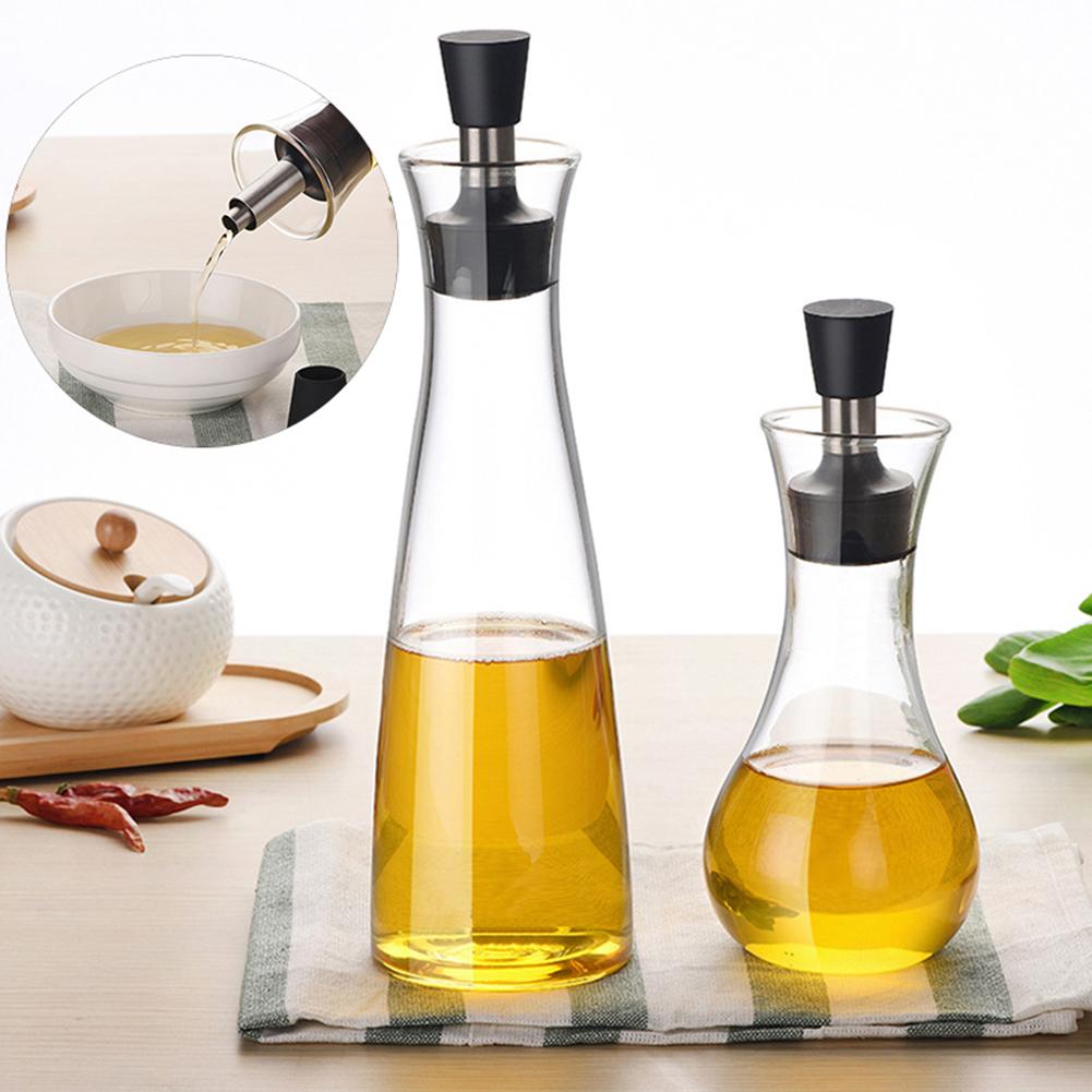 Såsdispenser kryddflaska 500ml glas vinäger bar oljeflaska förvaring köksredskap matlagning vin flytande behållare