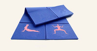 1730*610*6 millimetri pieghevole yoga mat con anti-slip tappeto per linea di posizionamento, adatto per i principianti ambiente ginnastica mat: Navy blue