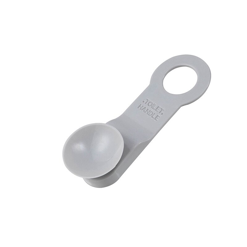 Elevador de asiento de inodoro con ventosa, dispositivo de elevación para WC, evita tocar la tapa del inodoro, con mango, elevador de asiento: Gray